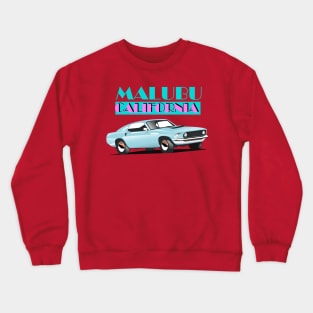 Malibu vacation poster Crewneck Sweatshirt